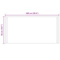 vidaXL Zrkadlo do kúpeľne s LED Priehľadná 100 x 50 cm tvrdené sklo