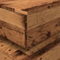 vidaXL Konferenčný stolík s LED svetlami staré drevo 50x50x40 cm