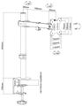 Neomounts FPMA-D540BLACK / Desk Mount 2 pivots (clamp/grommet)   / Black Držák, VESA, stolní, pro plochý monitor, úhloprícka 13"-32", náklon 90°, otácení 180°, rotace 360°, nosnost 8kg, cerný