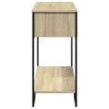 vidaXL Konzolový stolík dub sonoma 100x35x74,5 cm kompozitné drevo