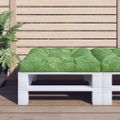 vidaXL Poduška na paletovú pohovku vzor listov 70x70x12 cm látka