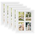 vidaXL 3D fotorámiky 5 ks biele 28x35 cm na 4 obrázky (10x15 cm)
