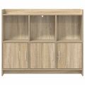 vidaXL Servírovacia skriňa Dub sonoma 98,5 x 33 x 80 cm