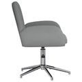 vidaXL Otáčacie stoličky k stolu 6 ks 54 x 58 x 90 cm Tmavosivá Látka