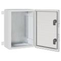 vidaXL Ovládacia skriňa Sivá 37 x 16,5 x 40 cm ABS plast