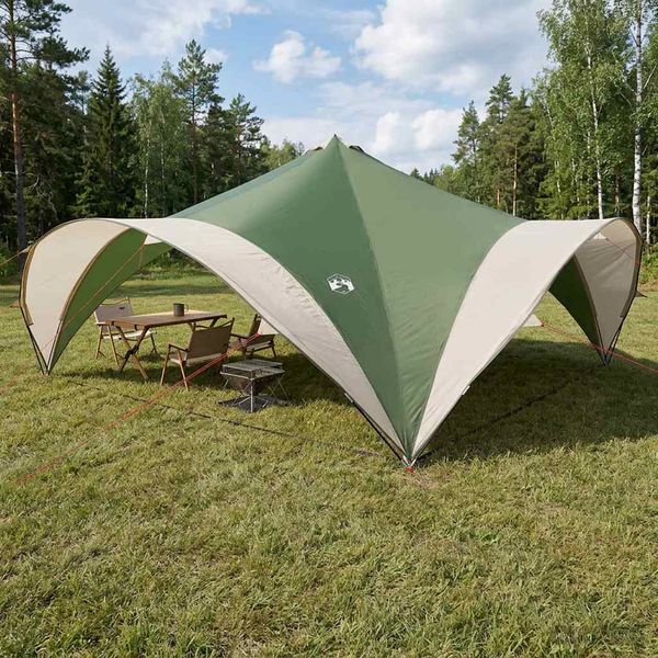 vidaXL Párty stan Zelená 600 x 600 x 400 cm Polyester a oceľ