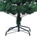 vidaXL Umelý predsvietený vianočný stromček Zelená 180 cm PVC a kov