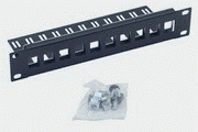 Patch panel 10'' 10portov MODULÁRNY 1U