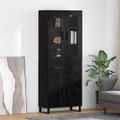 vidaXL Highboard 2 ks Čierny dub 69,5 x 34 x 180 cm Kompozitné drevo