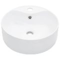vidaXL Umývadlo s prepadom 36x13 cm keramické biele