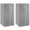 vidaXL TV skrinky 2 ks sivý dub sonoma 30,5x30x60 cm spracované drevo