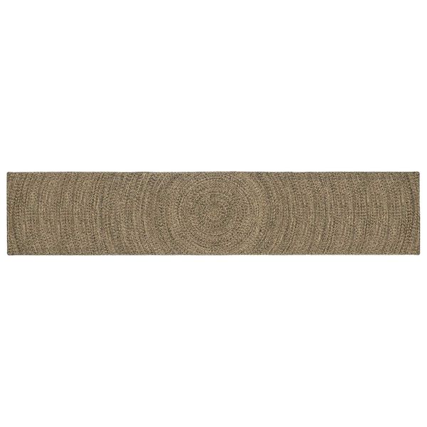 vidaXL Kusové koberce Prírodná a čierna 60 x 400 cm Juta