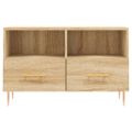vidaXL TV skrinka dub sonoma 80x36x50 cm spracované drevo