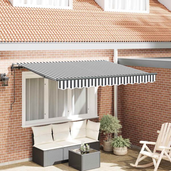 vidaXL Zatemniteľná markíza Antracit 350 x 200 cm látka