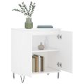 vidaXL Komoda biela 60x35x70 cm spracované drevo