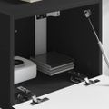 vidaXL TV nástenná skriňa 39 x 31 x 29,5 cm Čierna Kompozitné drevo