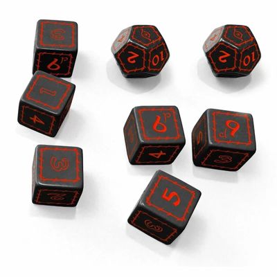 Sada kociek - The One Ring RPG (čierna)