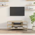 vidaXL RohováTVskriňa 102x40,5x45cm Sonoma dub Kompozitné drevo