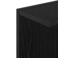 vidaXL Stenná polica 2 ks Čierny dub 30 x 15 x 100 cm Kompozitné drevo