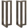 vidaXL Nohy barového stola v tvare T, 2 ks, čierne, 50x35x(100-101) cm, oceľové