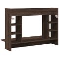 vidaXL Nástenný stolík hnedý dub 105x48x75 cm kompozitné drevo