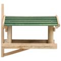 vidaXL Krmítko pre vtáky masívne drevo 35x29,5x21 cm