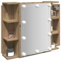 VidaXL zrkadlová skrinka s LED Artisan Dub 70x16,5x60 cm