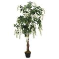 vidaXL Umelý strom vistéria 1260 listov 180 cm zeleno-biela
