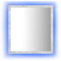 vidaXL Kúpeľňové zrkadlo s LED, betónovo sivé 40x8,5x37cm, akryl