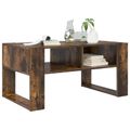 vidaXL Konferenčný stolík Dymová dub 92 x 53 x 45 cm Kompozitné drevo