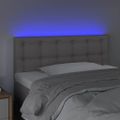 VidaXL Čelo postele sivé 100x5x78/88 cm umelá koža