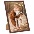 vidaXL Fotorámiky na stenu alebo stôl 3 ks hnedé 59,4x84 cm MDF
