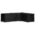 vidaXL Kryt na záhradný nábytok v tvare L 18 očiek 285x220x80 cm