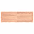 vidaXL Stolová doska bledohnedá 120x40x(2-4) cm ošetrený masívny dub