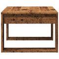 vidaXL Príručný stolík staré drevo 50x50x35 cm drevotrieska