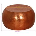 vidaXL Konferenčný stolík mosadzný Ø55x28 cm hliník