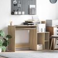 vidaXL Stôl Sonoma dub 120,5 x 44 x 88,5 cm Kompozitné drevo