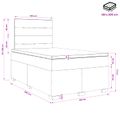 vidaXL Posteľ boxspring s matracom Ružová 120 x 200 cm Zamat