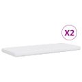 vidaXL Rozkladacia denná posteľ s matracmi modrá 90x200 cm zamat