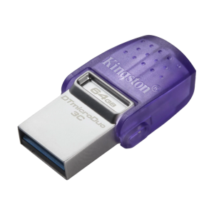 USB kľúč Kingston DataTraveler microDuo 3C 64GB USB 3.0/3.1 flashdisk, USB + USB typ C