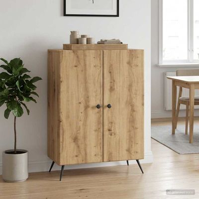 vidaXL Servírovacia skriňa Dub artisan 66 x 34,5 x 90 cm
