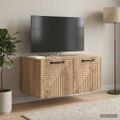 vidaXL Nástenná TV skrinka 59,5 x 41 x 30 cm Dub artisan