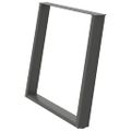 vidaXL Nohy k jedálenskému stolu v tvare U, 2 ks, antracitové, 100 x (72-73) cm, oceľ