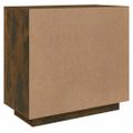 vidaXL Komoda dymový dub 80x40x75 cm spracované drevo