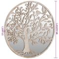 vidaXL Záhradné zrkadlo pieskové 60x2,5 cm okrúhle exteriérové železo