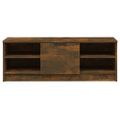 vidaXL TV skrinka dymový dub 102x35,5x36,5 cm spracované drevo