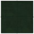 vidaXL Nástenné panely 12 ks tmavozelené 30x30 cm zamat 1,08 m²
