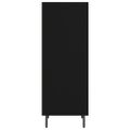 vidaXL Komoda čierna 34,5x32,5x90 cm kompozitné drevo