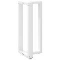 vidaXL Nohy barového stola v tvare T, 2 ks, biele, 40x35x(90-91) cm, oceľové
