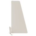 vidaXL Podložka na operadlo SOEST 100% polyester Biela 60 x 20 x 40 cm